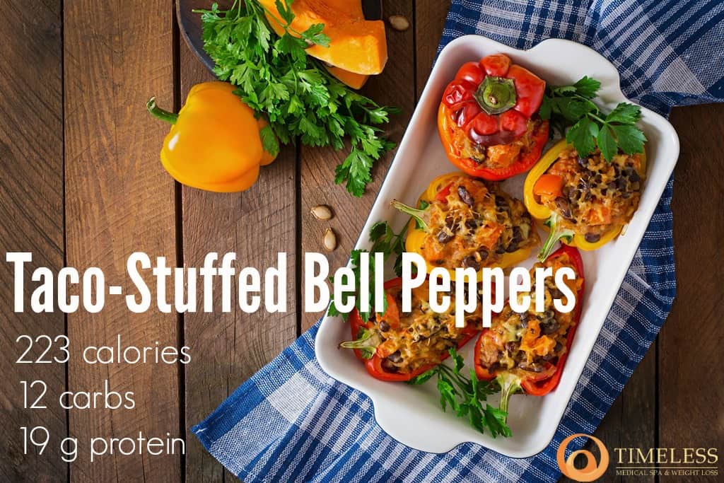 Taco-Stuffed Bell Peppers | South Ogden, UT | Timeless Med Spa